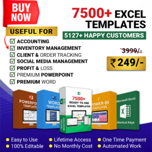7500+ AI Powered Excel Templates!